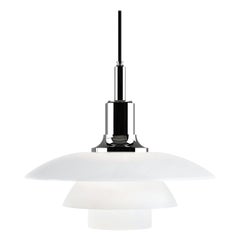 Poul Henningsen Chrome and Glass PH 3½-3 Pendant for Louis Poulsen