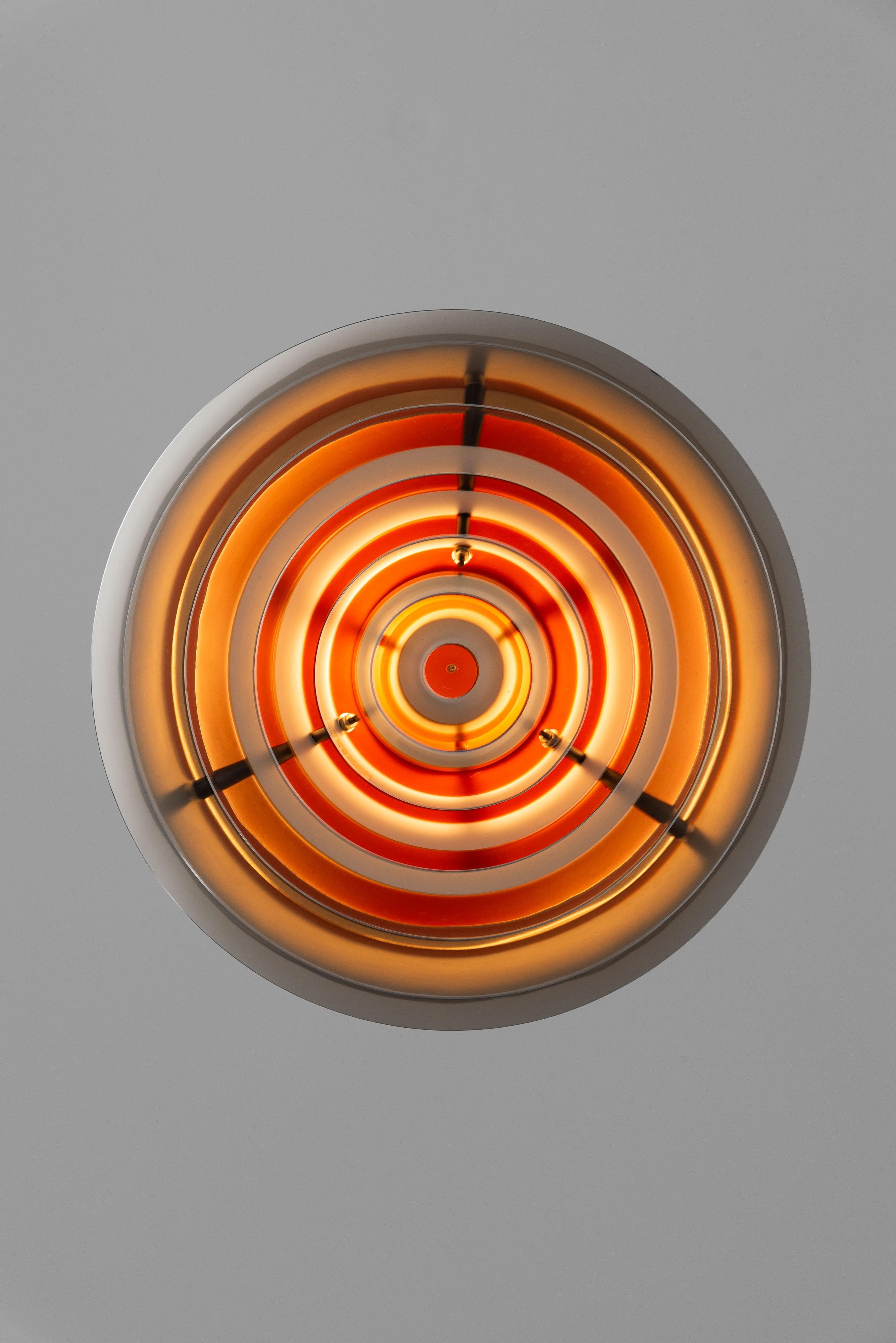 Poul Henningsen contrast chandelier Louis Poulsen Denmark 1962 For Sale 1