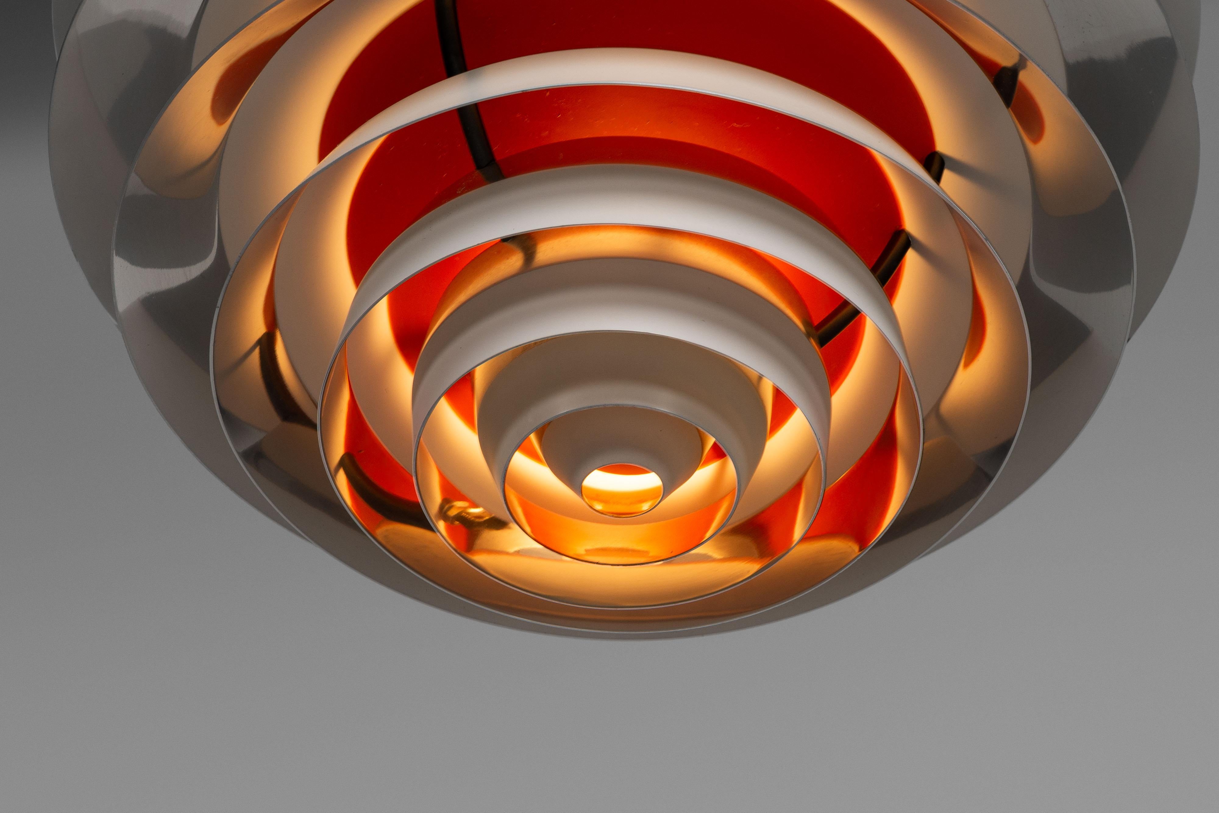 Poul Henningsen contrast chandelier Louis Poulsen Denmark 1962 For Sale 2