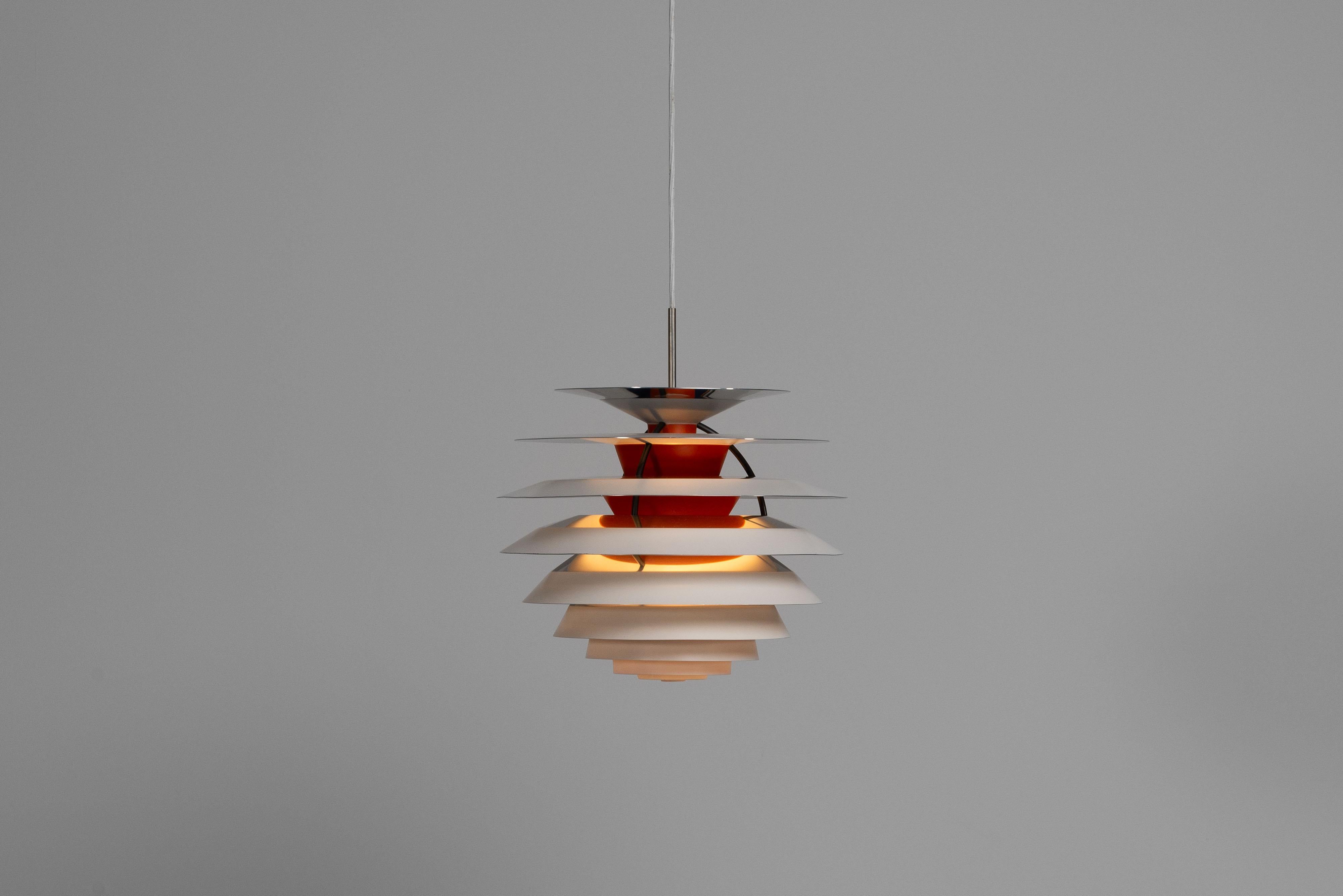 Poul Henningsen contrast chandelier Louis Poulsen Denmark 1962 For Sale 4