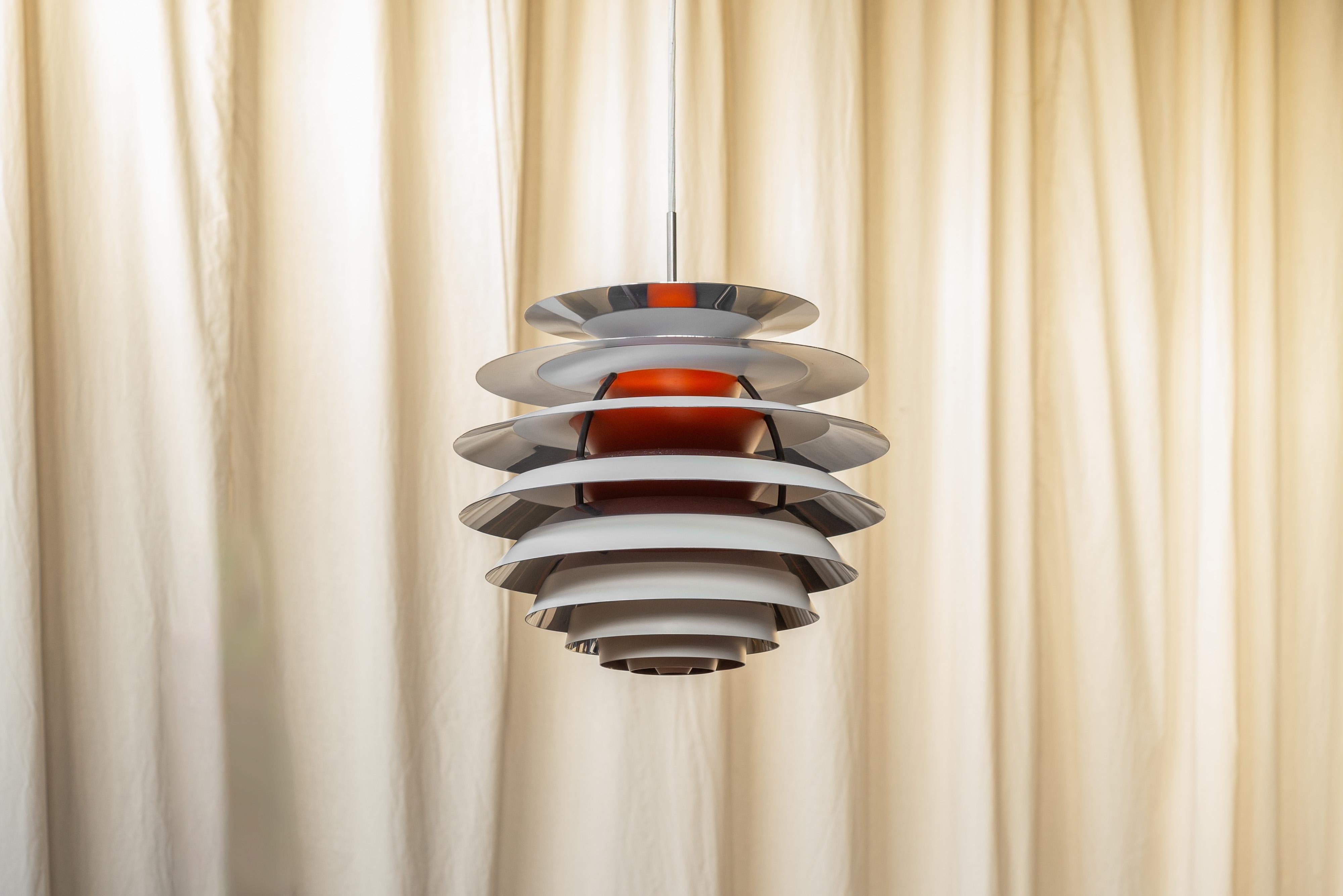 Poul Henningsen contrast chandelier Louis Poulsen Denmark 1962 For Sale 7