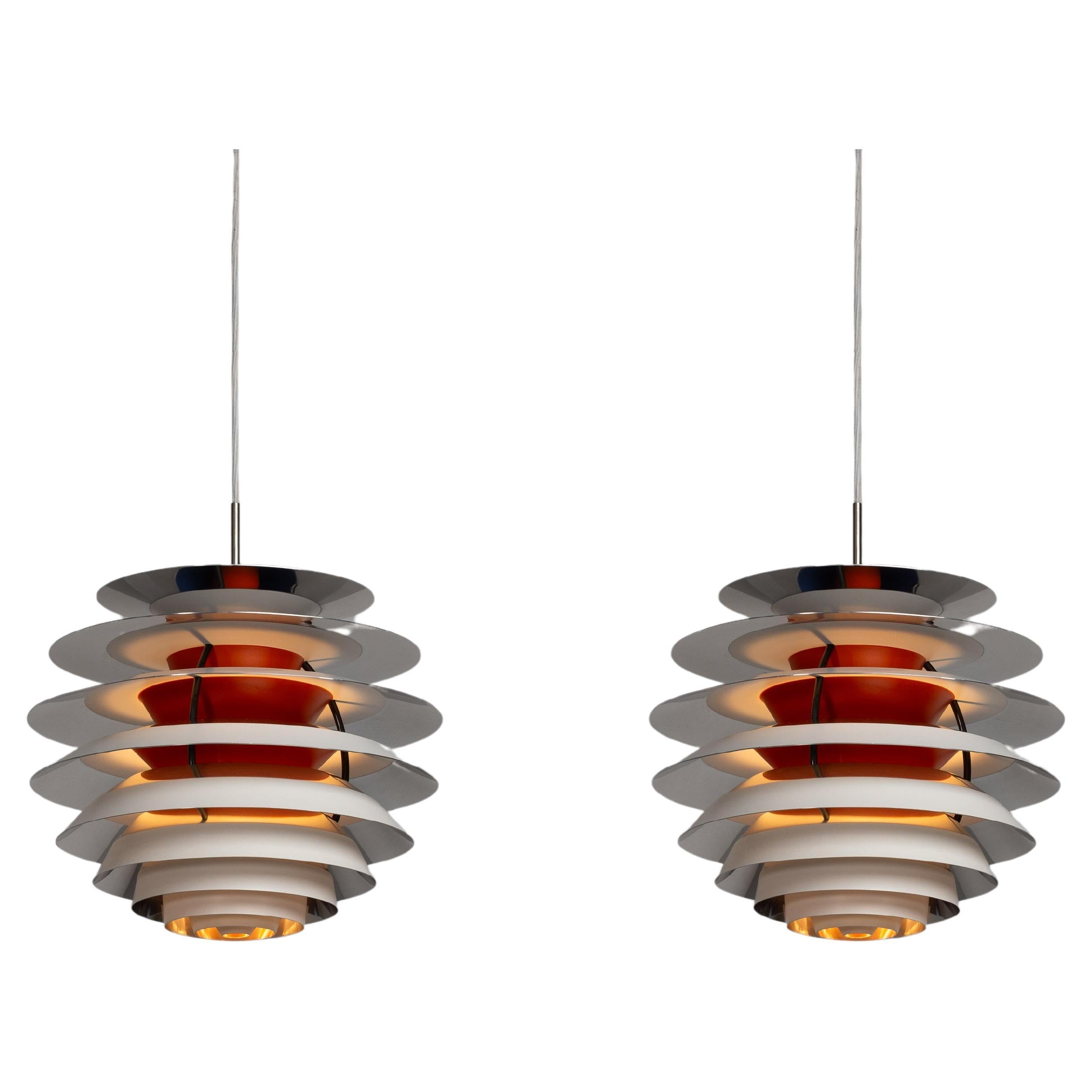 Poul Henningsen contrast chandelier Louis Poulsen Denmark 1962