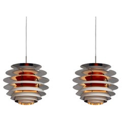 Poul Henningsen contrast chandelier Louis Poulsen Denmark 1962