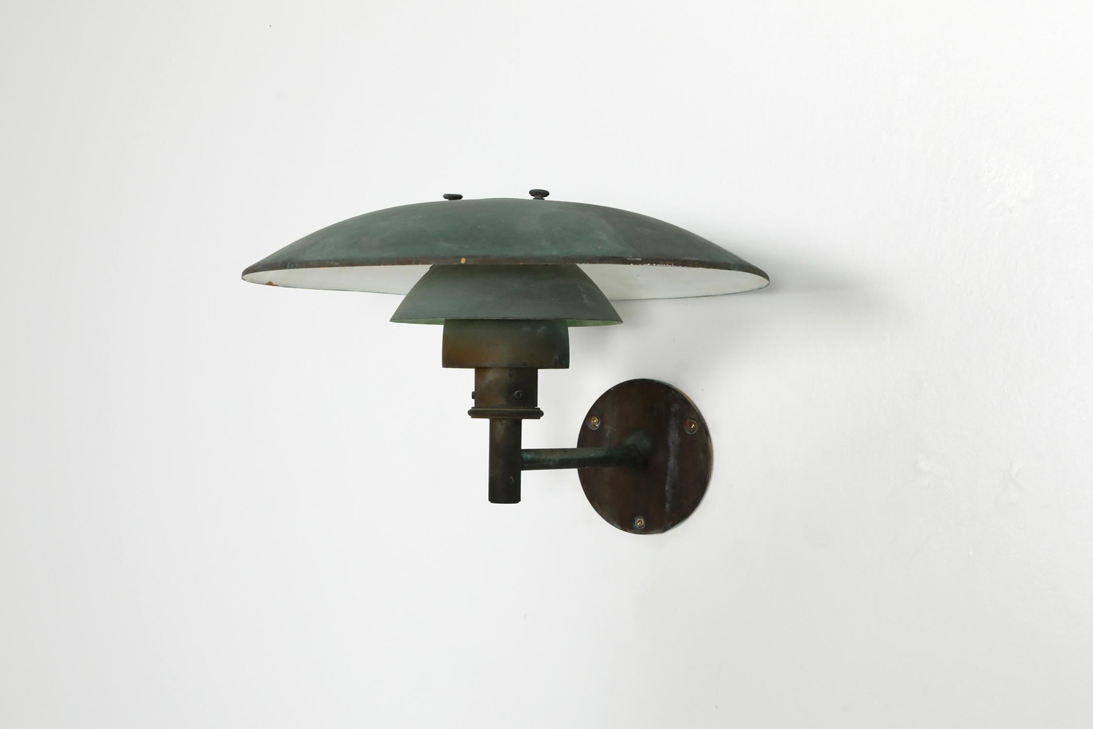 Poul Henningsen Copper Wall Lamps for Louis Poulsen In Good Condition In Antwerp, BE