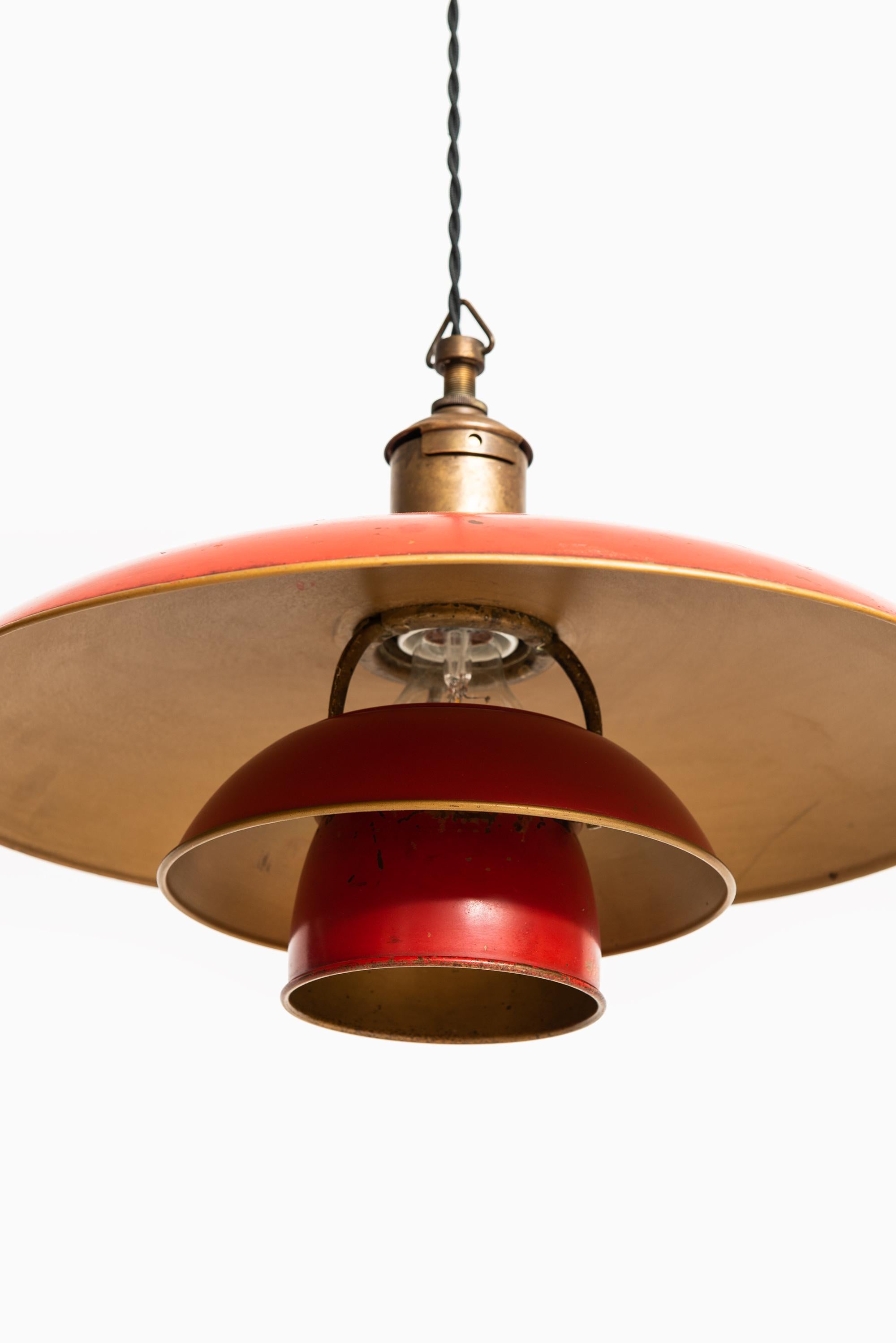 Scandinavian Modern Poul Henningsen Early Ceiling Lamp Model PH-4/3 by Louis Poulsen in Denmark