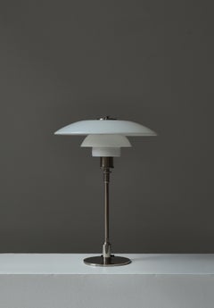 Poul Henningsen Early Pat. Appl. "PH-Lamp" Table Lamp in Chromed Brass, 1927