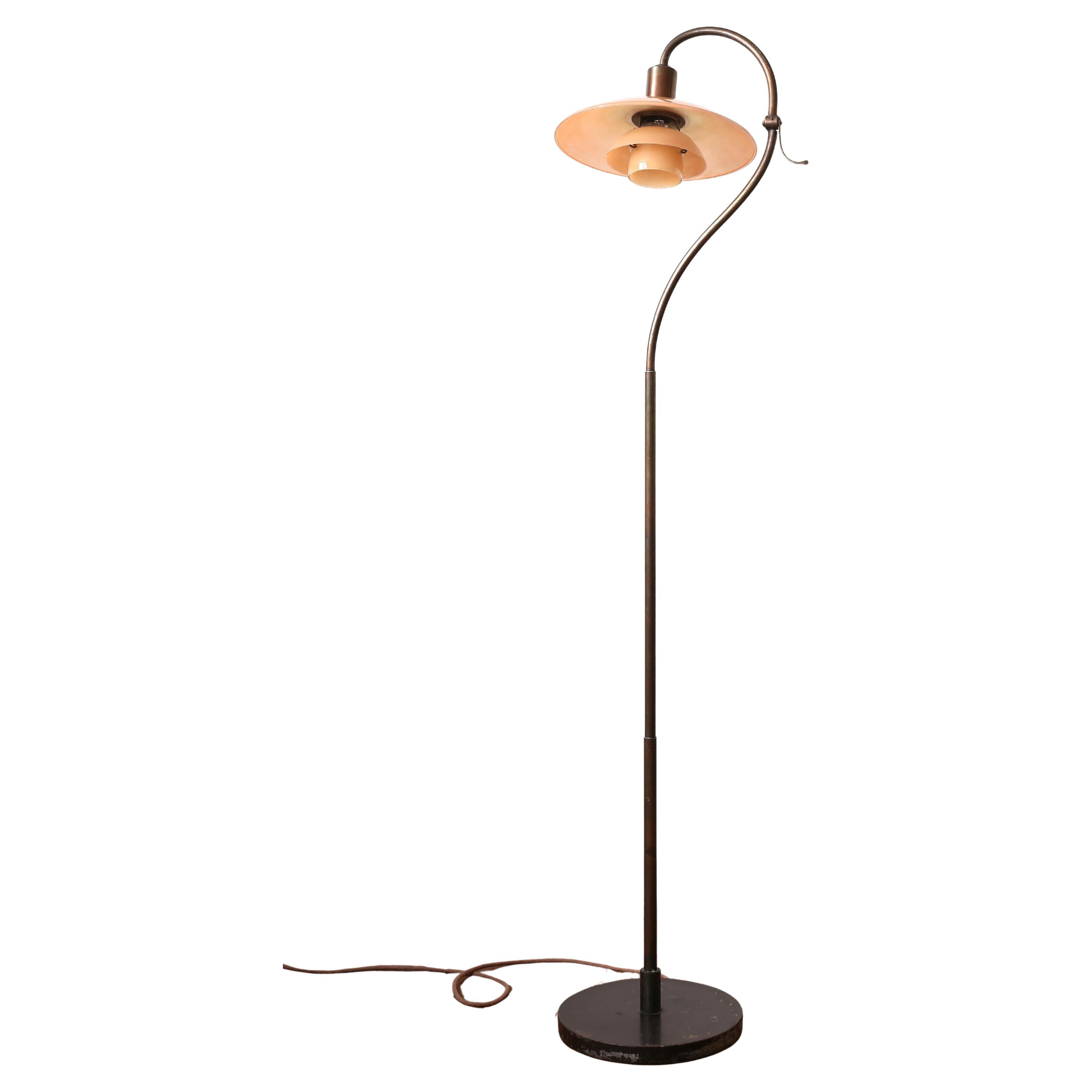 Poul Henningsen, Early 'Question Mark' floor lamp, 1931.