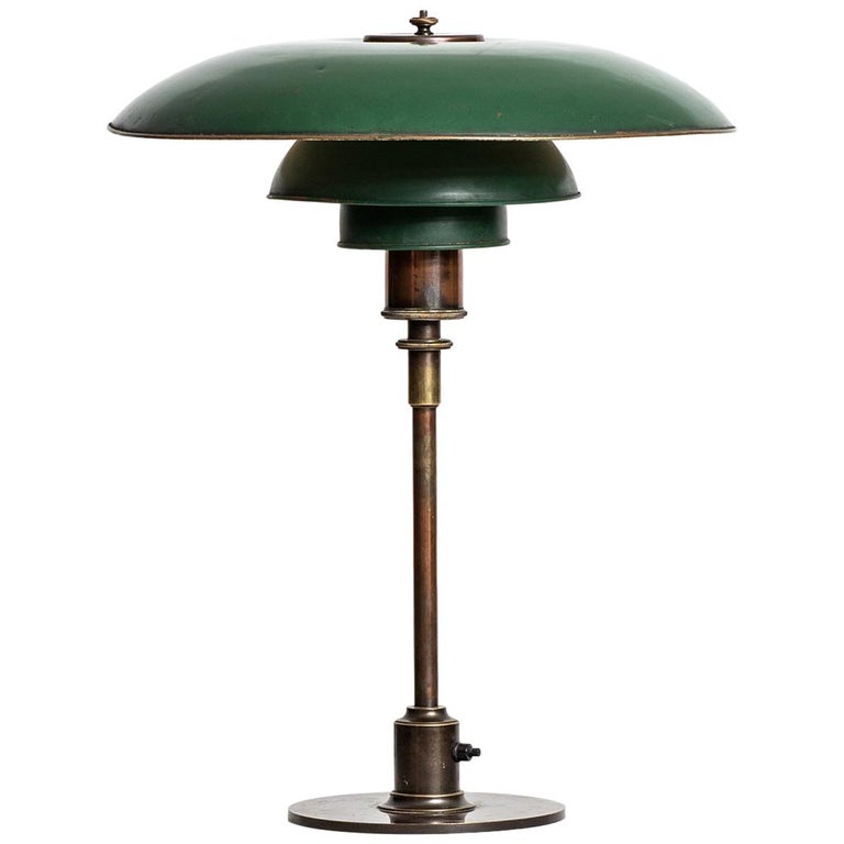 Poul Henningsen Early Table Lamp Model PH-4/3 by Louis Poulsen in Denmark For Sale