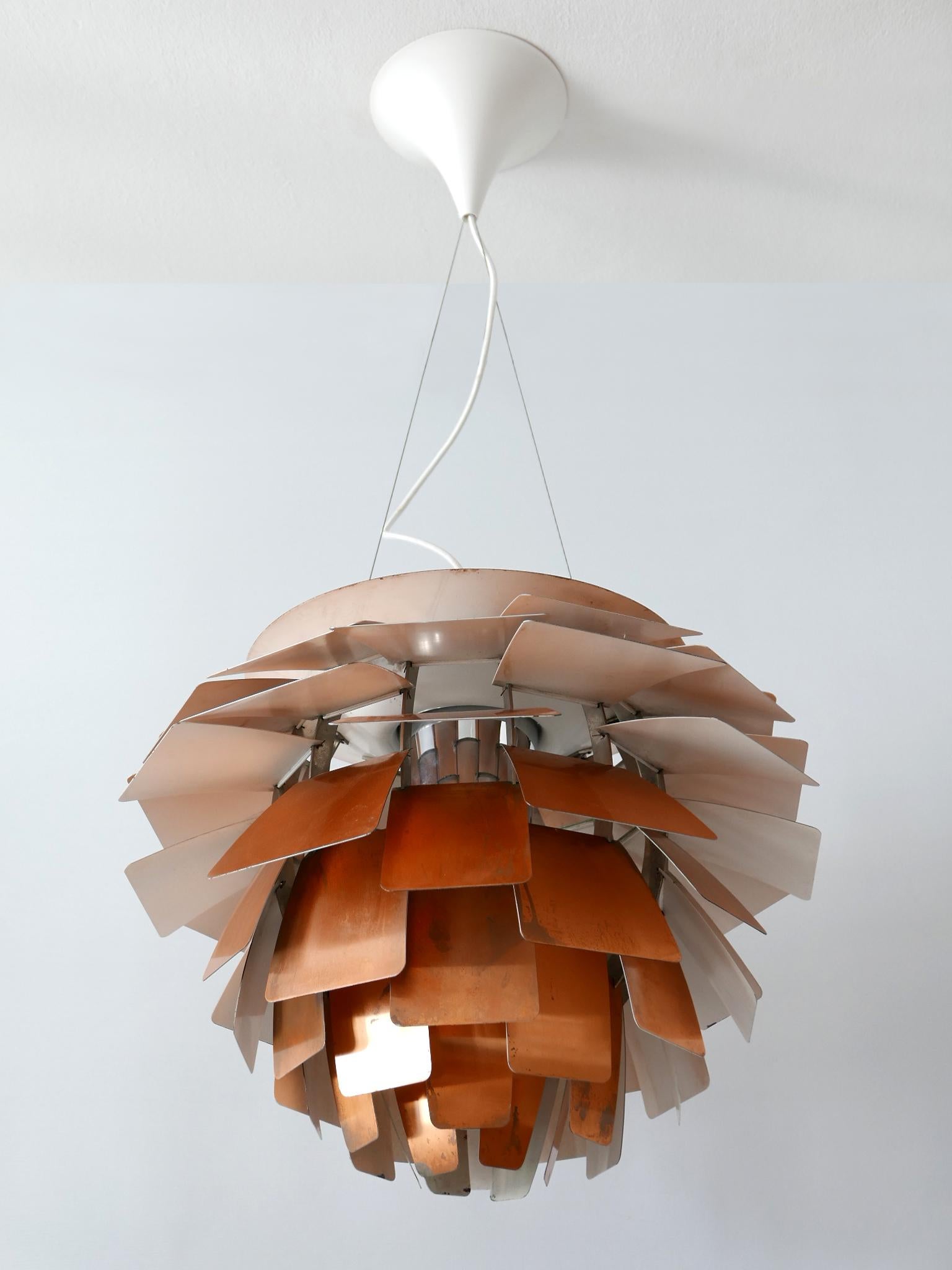 Poul Henningsen for Louis Poulsen Copper PH Artichoke Pendant Lamp or Chandelier For Sale 4