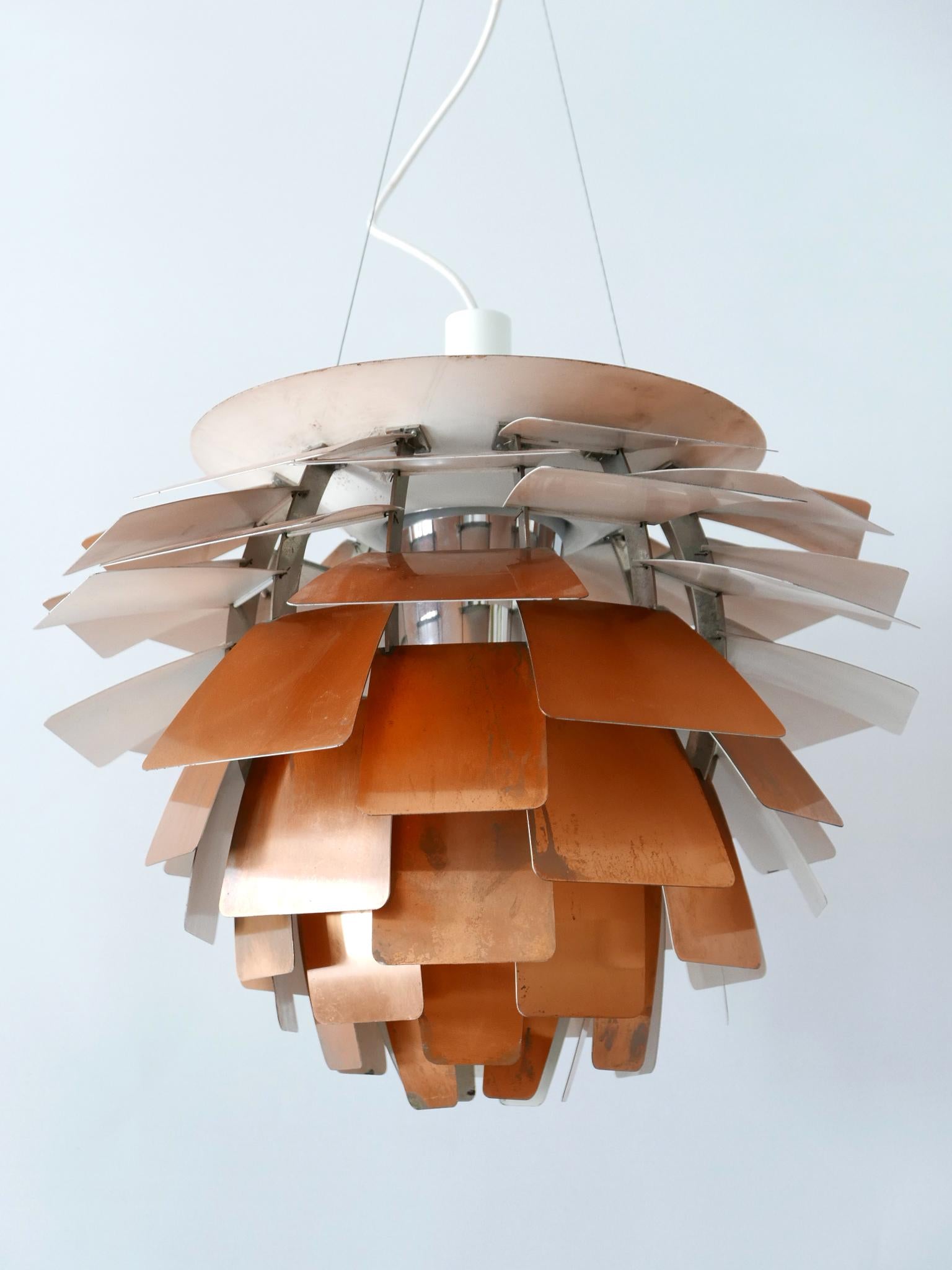 Poul Henningsen for Louis Poulsen Copper PH Artichoke Pendant Lamp or Chandelier For Sale 6