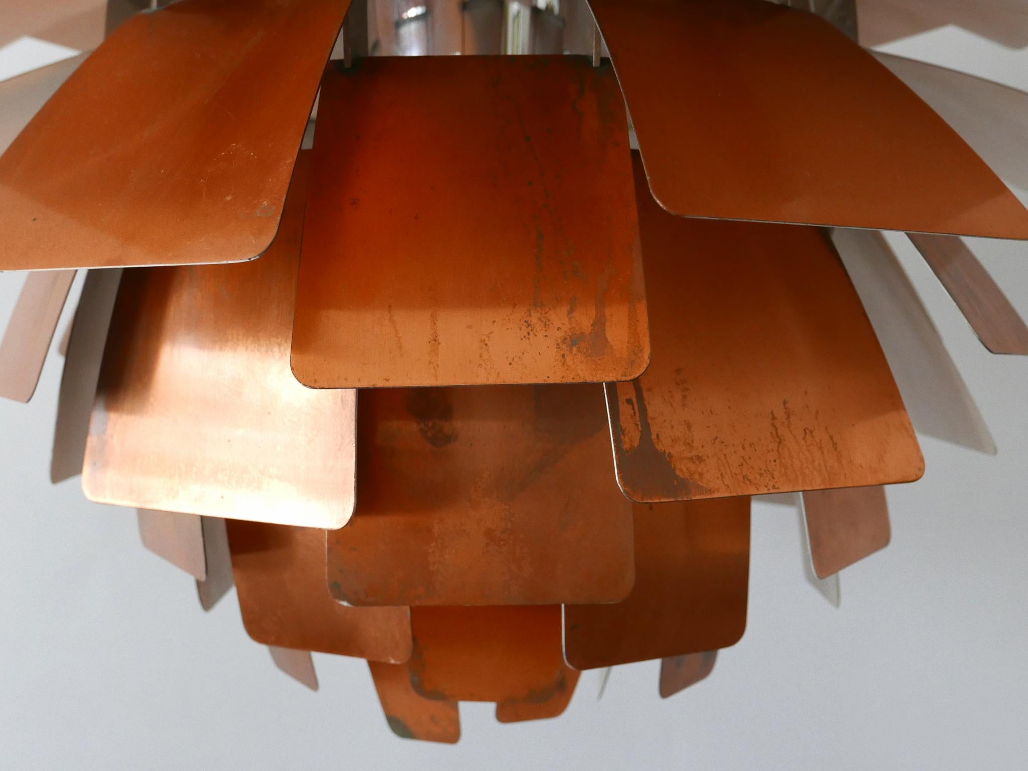 Poul Henningsen for Louis Poulsen Copper PH Artichoke Pendant Lamp or Chandelier For Sale 7