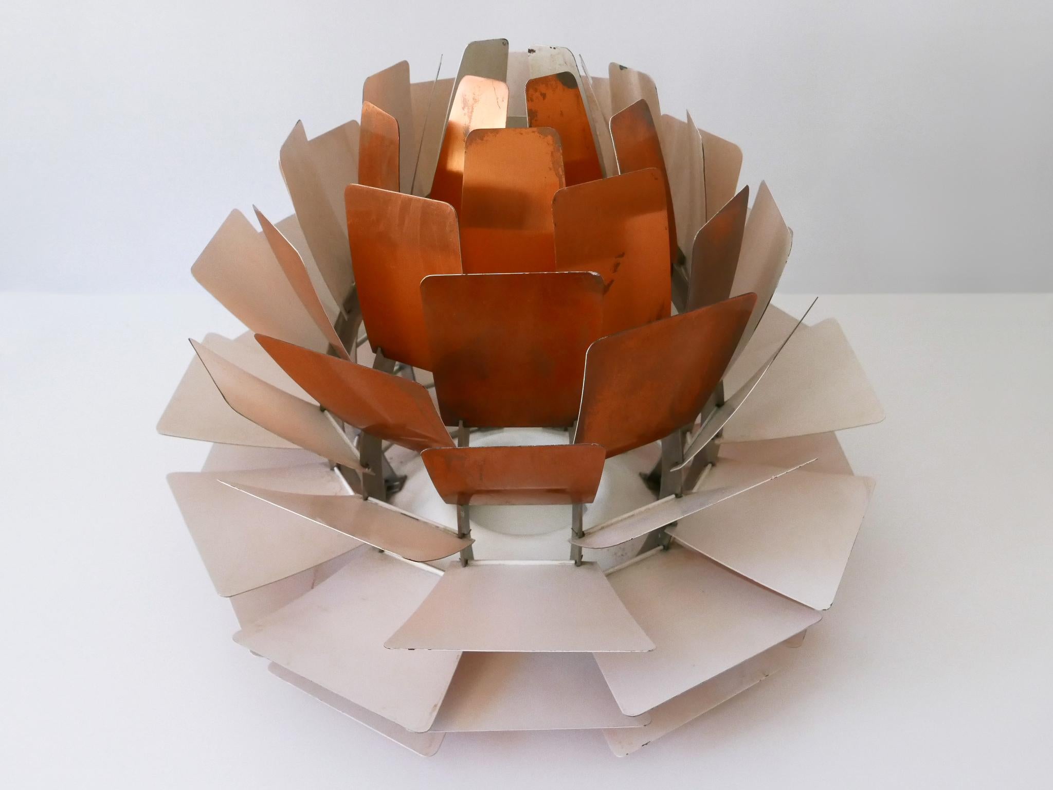 Poul Henningsen for Louis Poulsen Copper PH Artichoke Pendant Lamp or Chandelier For Sale 10