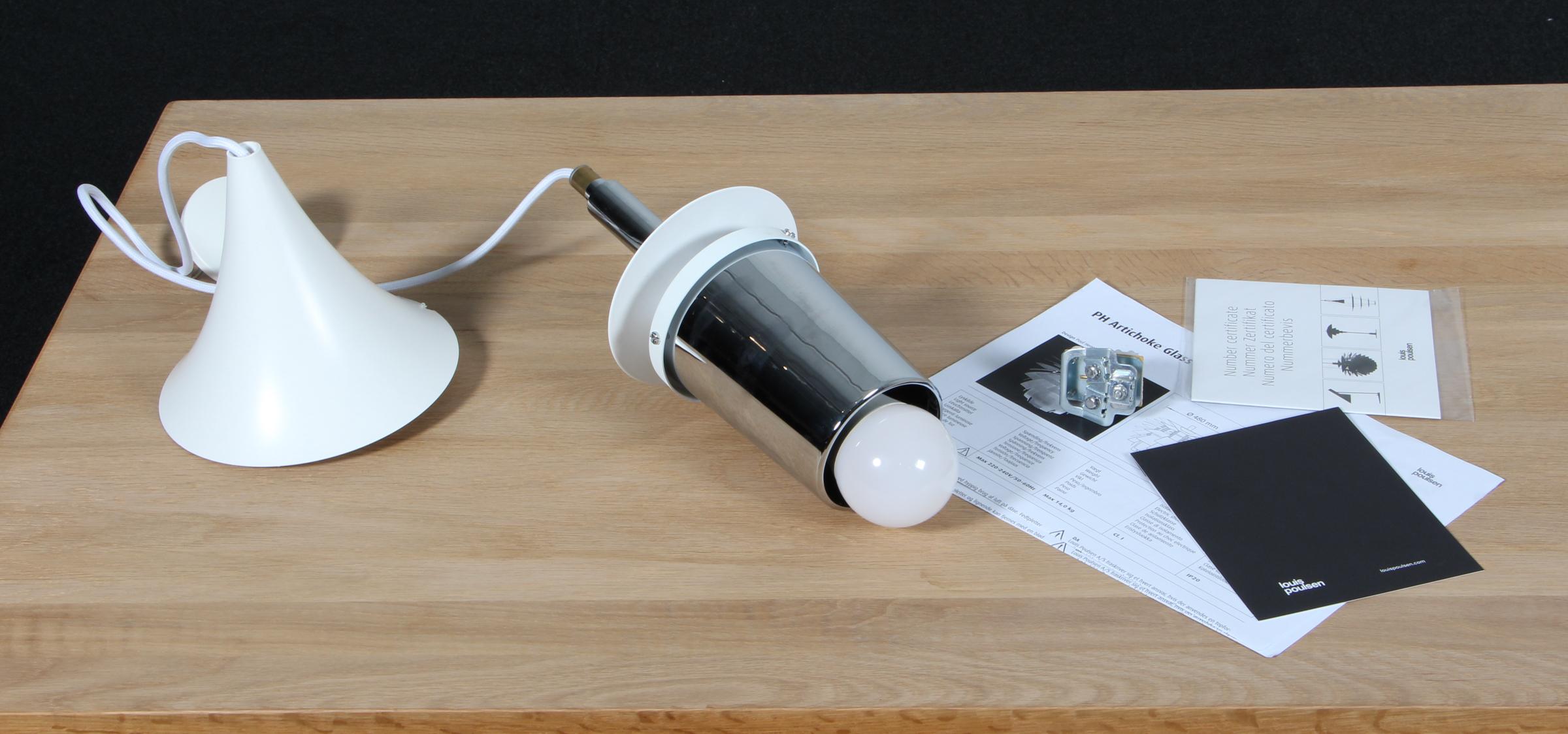 Metà XX secolo Poul Henningsen per Louis Poulsen Pendente 'PH Artichoke' in ottone Ø. 48 in vendita