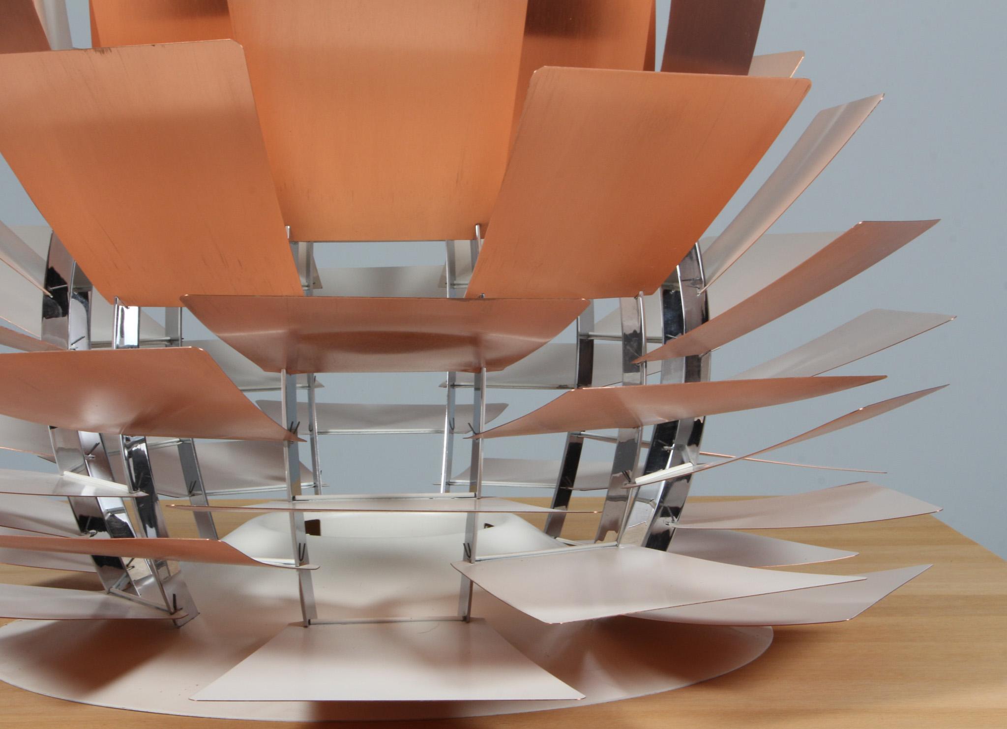 Mid-20th Century Poul Henningsen for Louis Poulsen 'PH Artichoke' Pendant in Copper Ø. 84