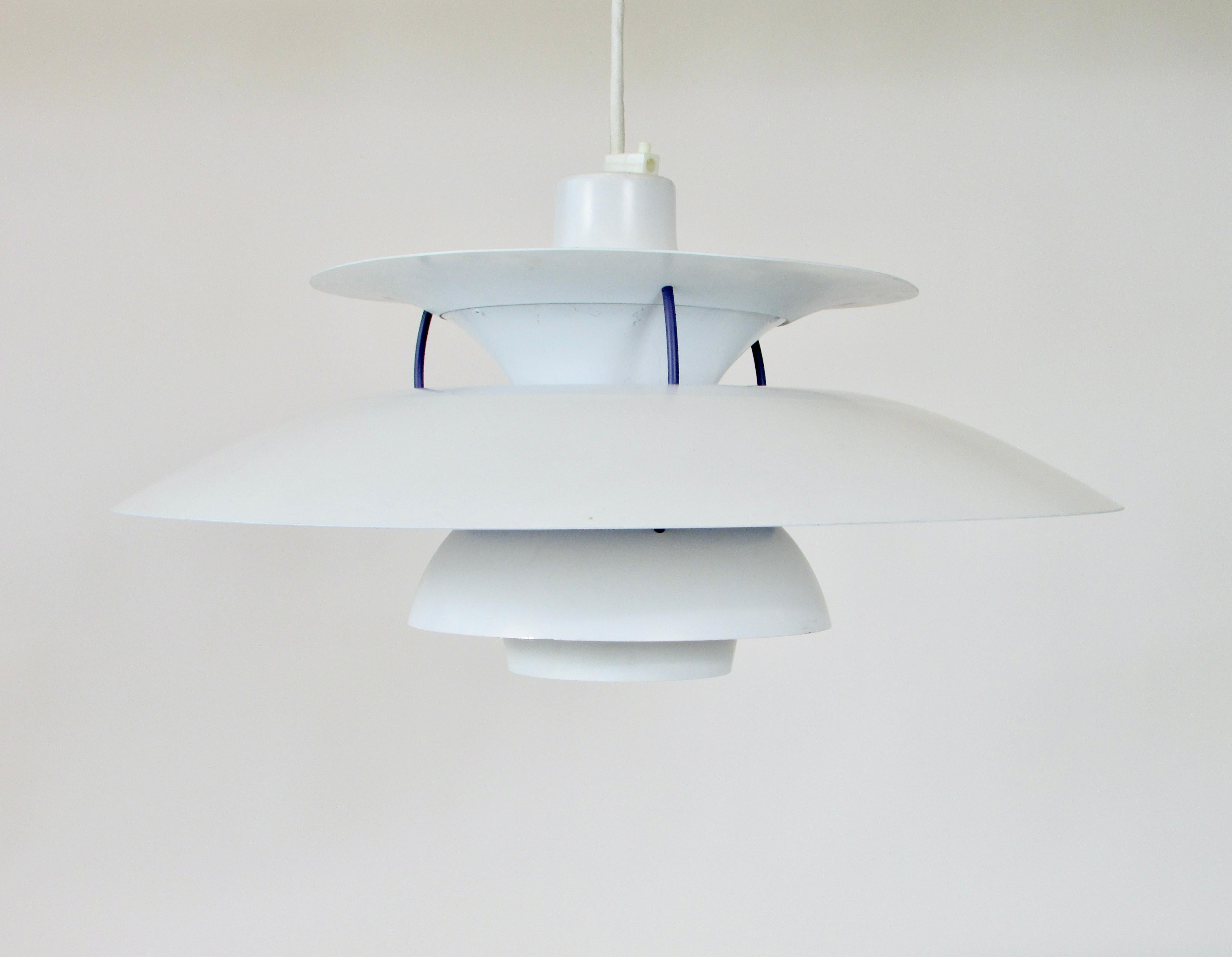 Poul Henningsen for Louis Poulsen Ph5 Hanging Pendant Lamp with Original Box In Good Condition For Sale In Ferndale, MI