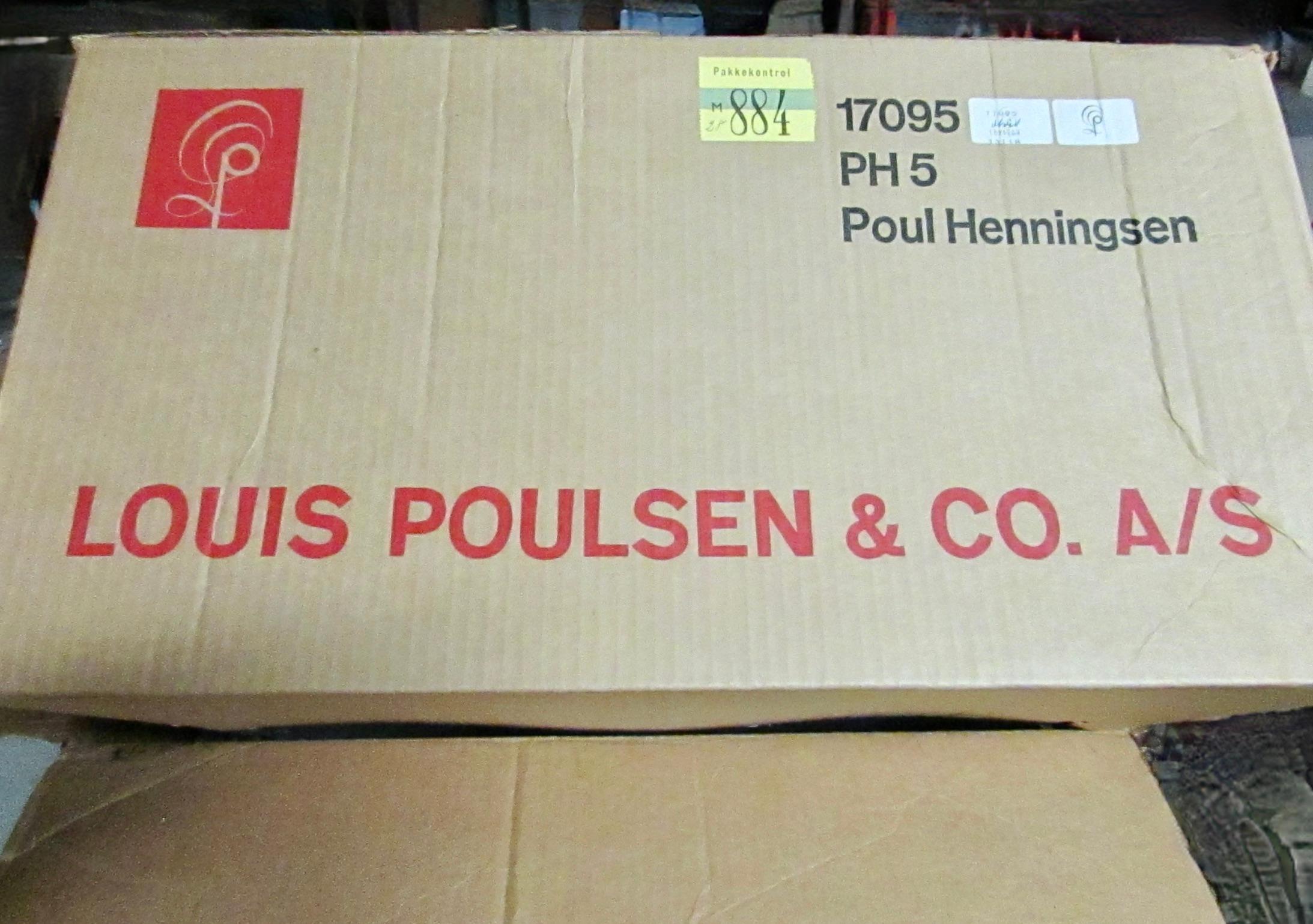 Lampe à suspension PH5 Poul Henningsen pour Louis Poulsen avec boîte d'origine en vente 2