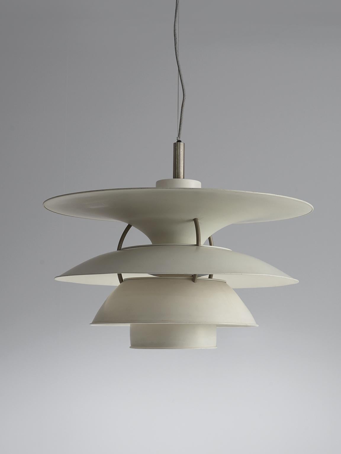 Late 20th Century Poul Henningsen Large Charlottenburg Pendant for Louis Poulsen in Metal