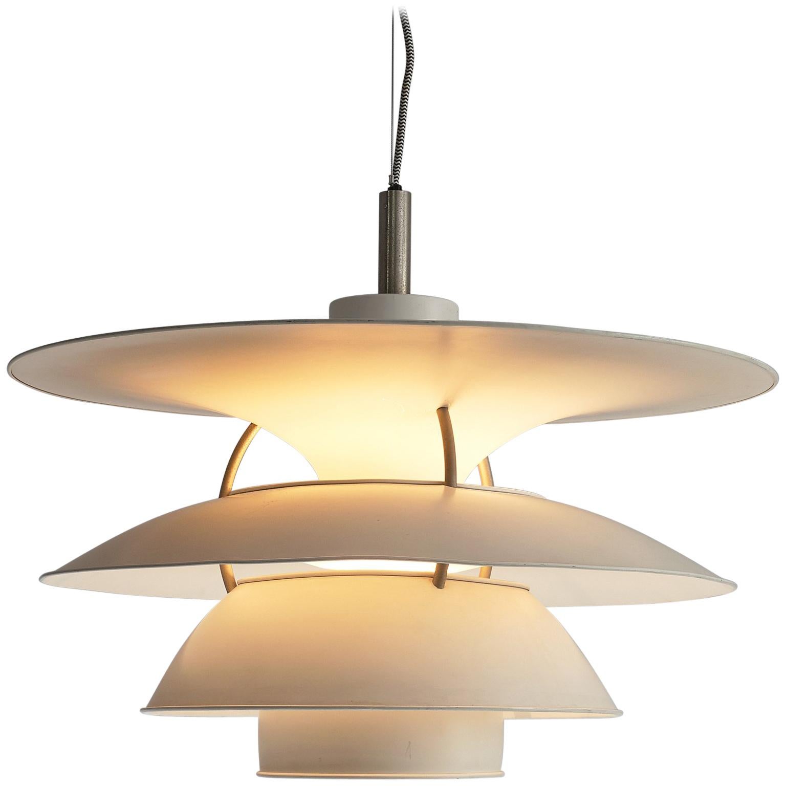Poul Henningsen Large Charlottenburg Pendant for Louis Poulsen in Metal