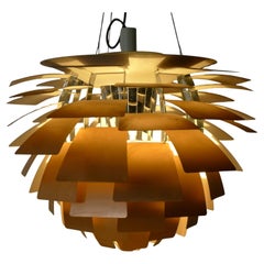 Vintage Poul Henningsen Large Copper Artichoke Pendant Light, by Louis Poulsen