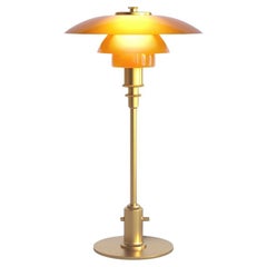 Lampada da tavolo in vetro ambrato PH 2/1 in edizione limitata di Poul Henningsen per Louis Poulsen