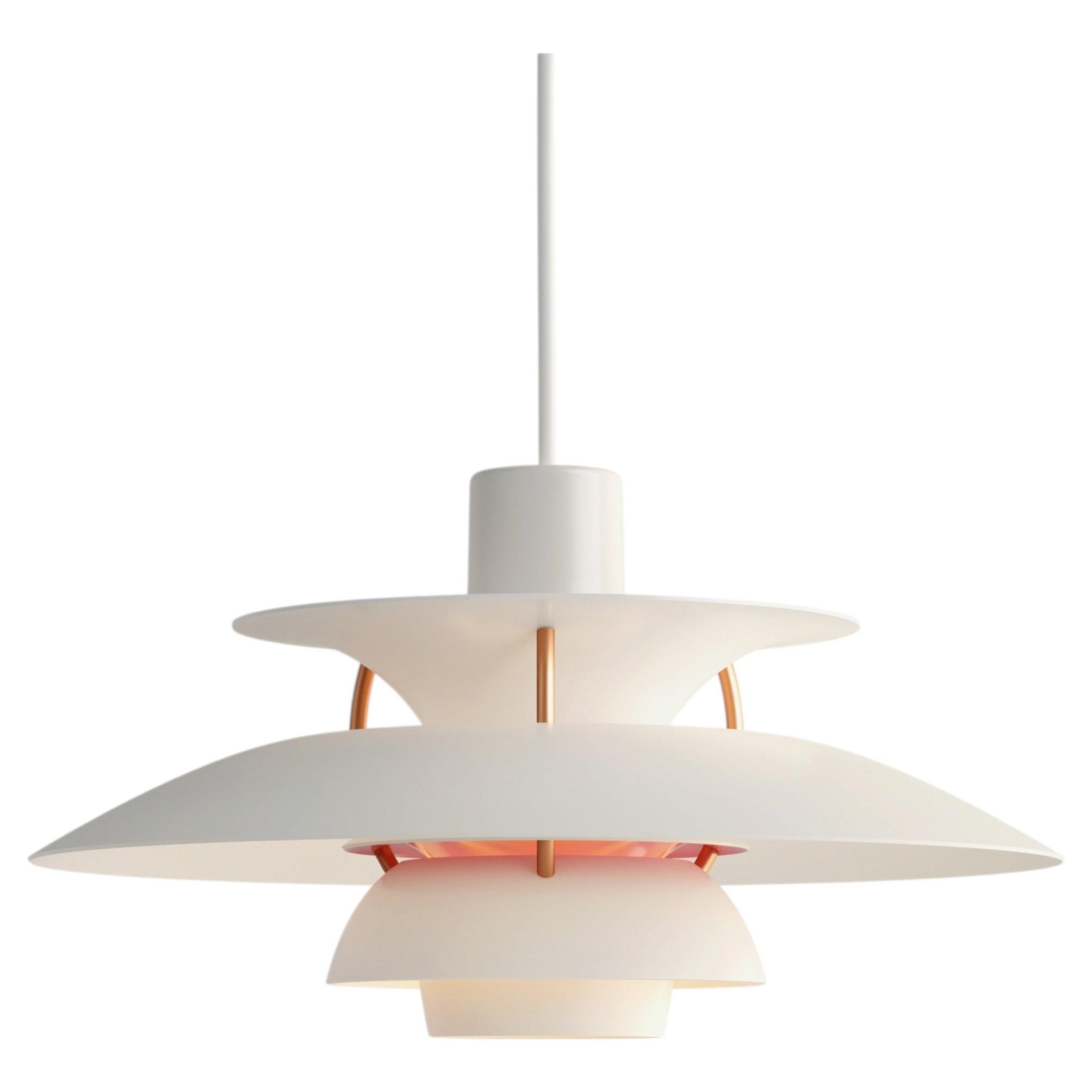 Poul Henningsen 'Modern White' PH5 Mini Pendant for Louis Poulsen