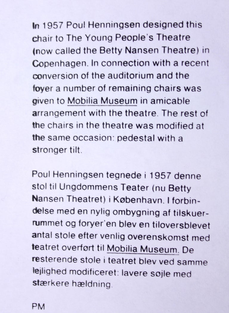 Poul Henningsen, Pair of Foldable Theatre Chairs for the Betty Nansen