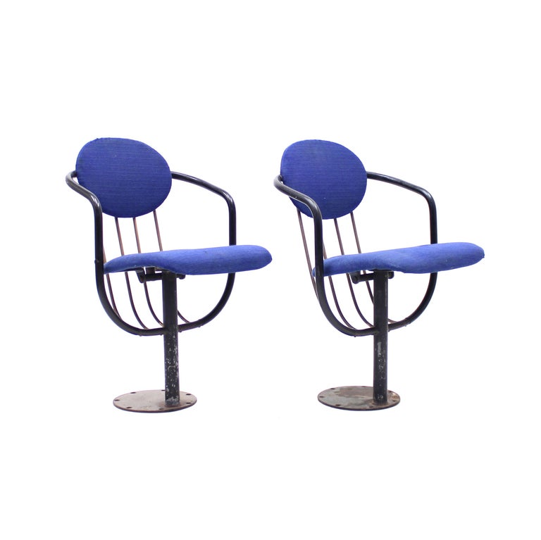 Poul Henningsen, Pair of Foldable Theatre Chairs for the Betty Nansen