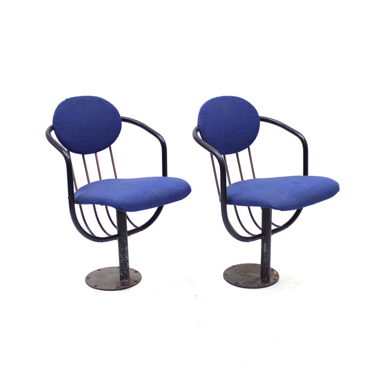 Poul Henningsen, Pair of Foldable Theatre Chairs for the Betty Nansen