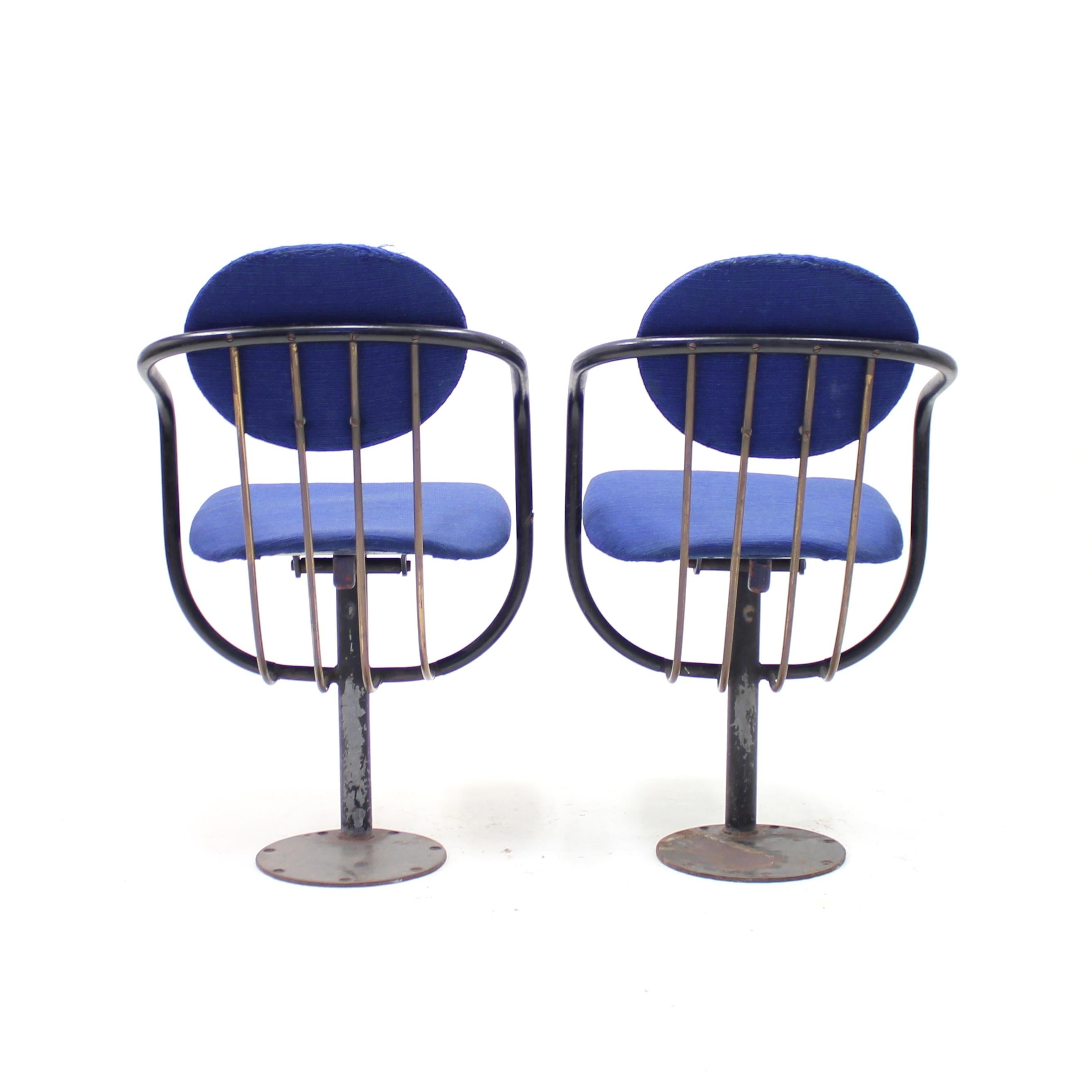 Mid-20th Century Poul Henningsen, Pair of Foldable Theatre Chairs for the Betty Nansen Theatre, 1 For Sale