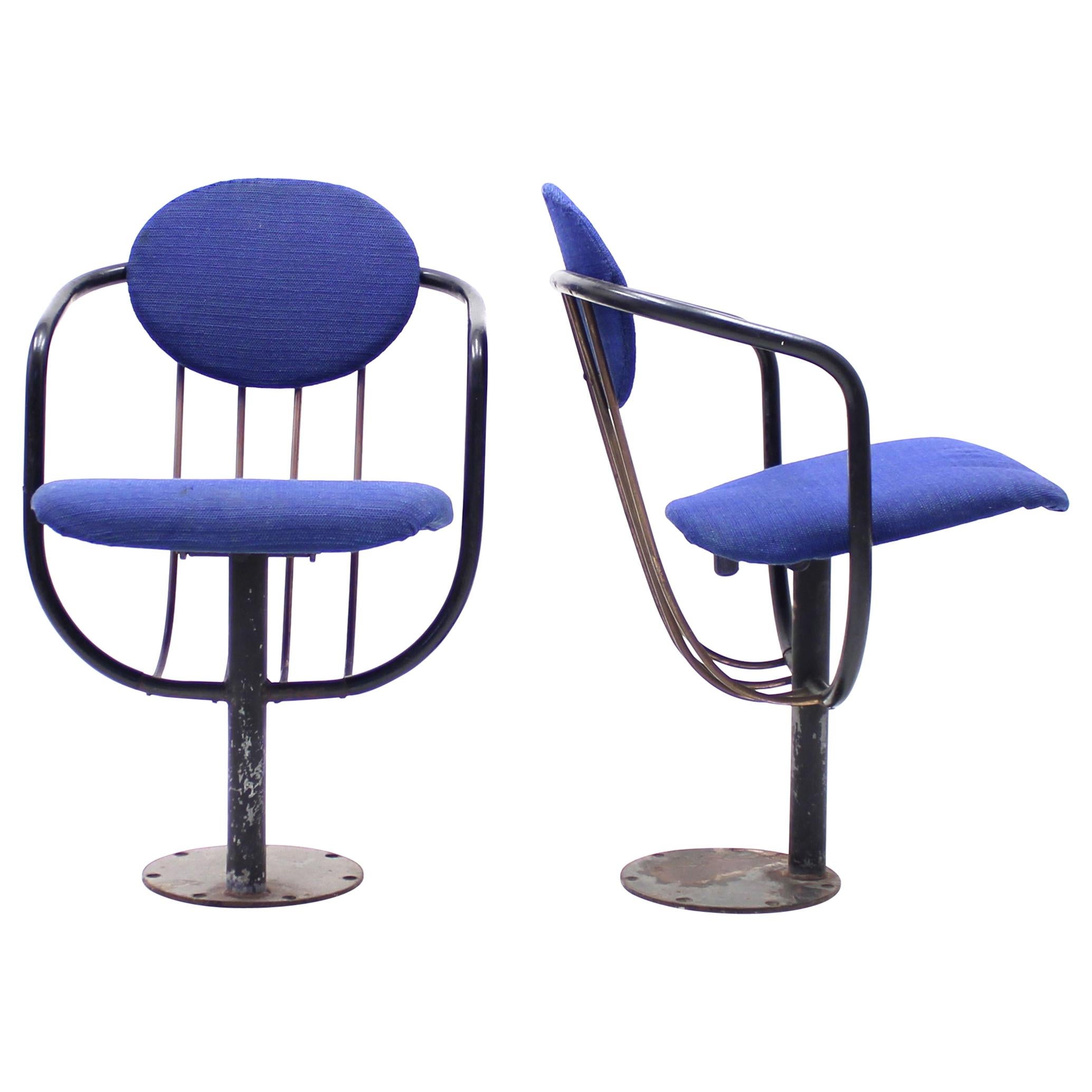 Poul Henningsen, Pair of Foldable Theatre Chairs for the Betty Nansen Theatre, 1