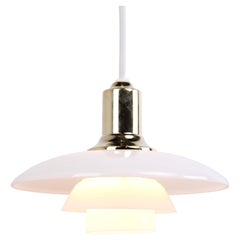 Poul Henningsen Pendant Lamp Model PH 2/1 in Brass for Louis Poulsen