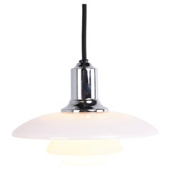 Poul Henningsen Pendant Lamp Model PH 2/1 in Chrome for Louis Poulsen