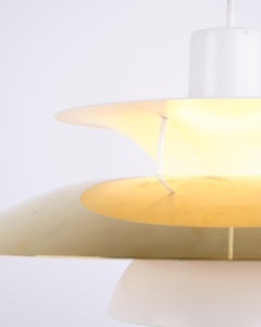 Poul Henningsen Pendant Model PH 5 in Brass, Louis Poulsen