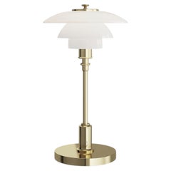 Poul Henningsen 'PH 1/1' Portable Glass & Brass Table Lamp for Louis Poulsen