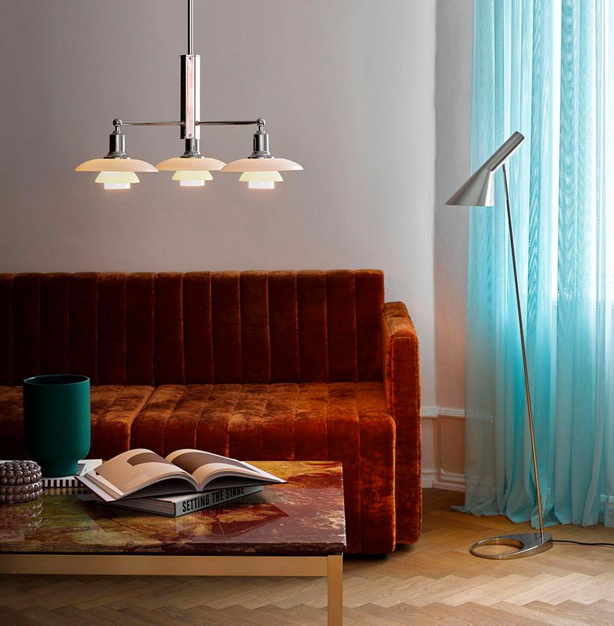 Danese Lampadario 'PH 2-1 Stem Fitting' di Poul Henningsen per Louis Poulsen in vendita