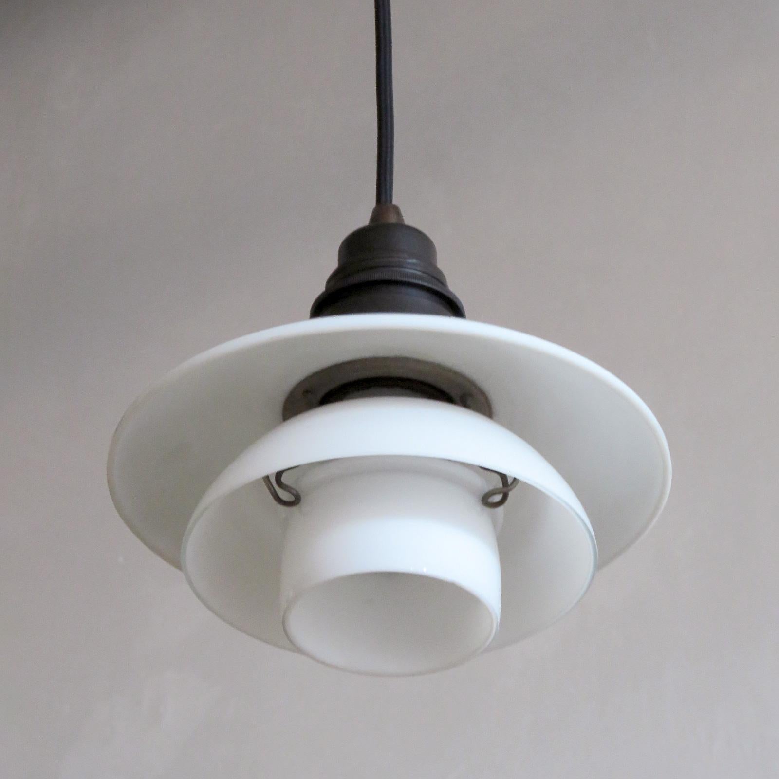 Poul Henningsen 'PH 2/2' Pendant Light In Good Condition In Los Angeles, CA