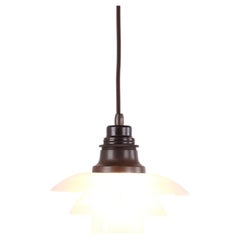 Poul Henningsen PH 2/2 Pendant with Matte Glass by Louis Poulsen 1930s