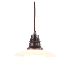Poul Henningsen PH 2/2 Pendant with Opal Glass by Louis Poulsen 1930s