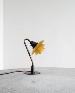 Poul Henningsen "PH 2/2" Vintergækken Table Desk Lamp in Brass and Glass, 1930s