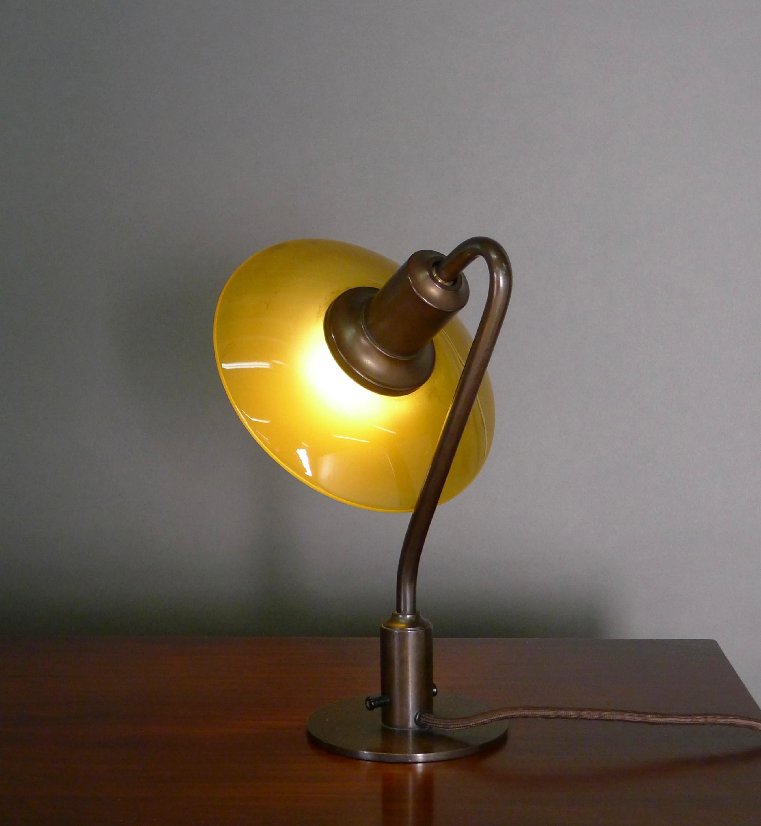 Metal Poul Henningsen, PH-2/2 Vintergaekken Table Light, Louis Poulsen, 1930s For Sale