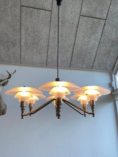 Poul Henningsen PH 3/2 akademy chandelier 6 arm