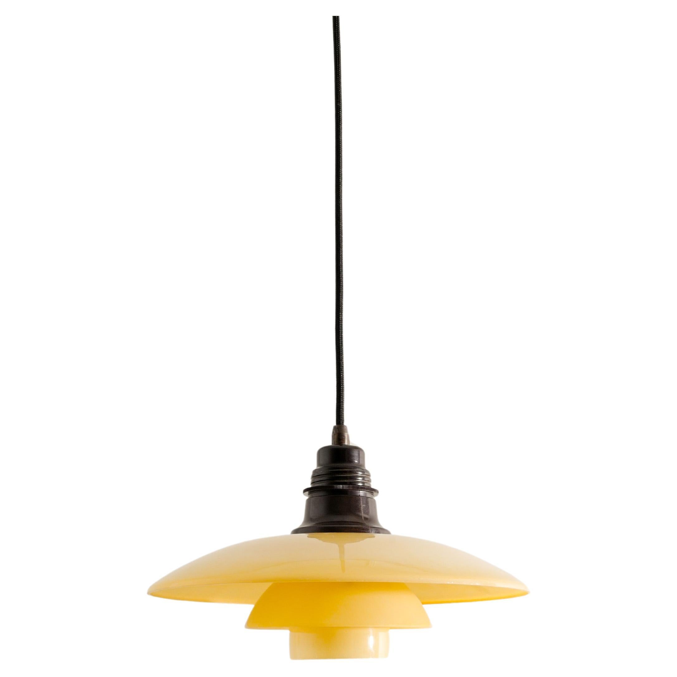 Poul Henningsen "PH 3/2" Ceiling Lamp Pendant by Louis Poulsen Denmark, 1930s 