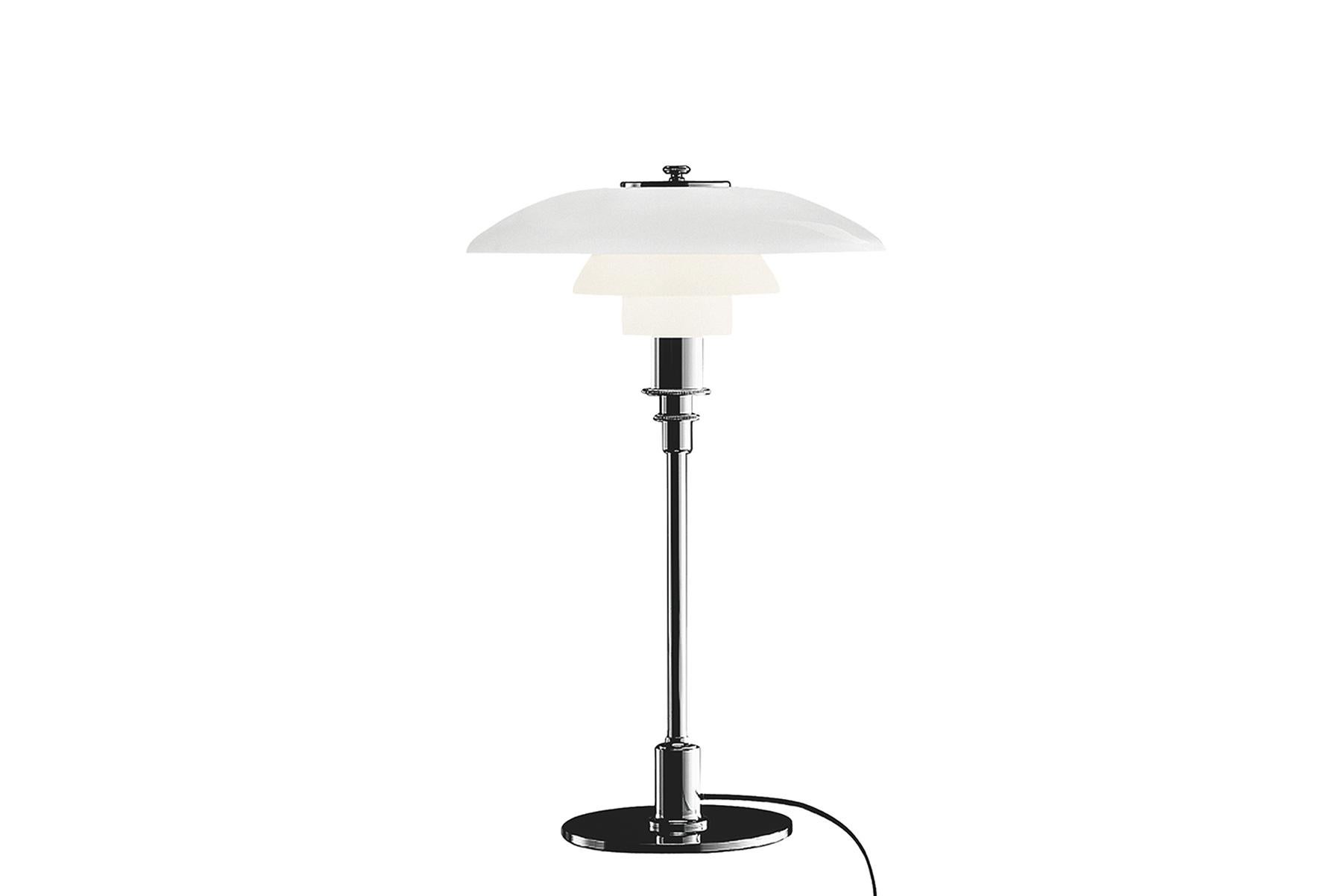 Mid-Century Modern Lampe de bureau en verre Poul Henningsen Ph 3/2 en vente