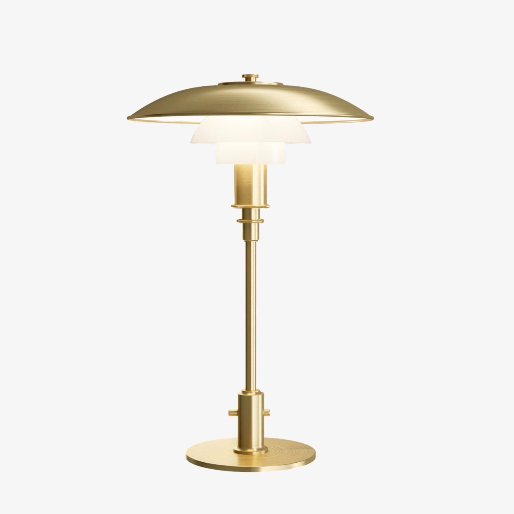 Poul Henningsen PH 3/2 table lamp in brass and opaline glass - limited edition available until the 31st of December 2022. New production.

The PH Limited Edition 2022 Collection adds a touch of elegance to your home with its timeless design
