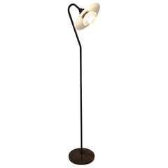 Poul Henningsen "PH-3/2" Rare Floor Lamp White Opal Glass circa 1930 by Poulsen