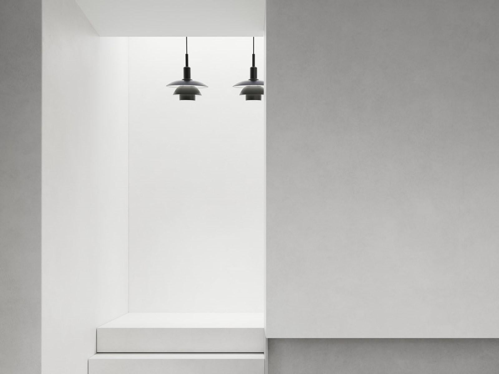 Poul Henningsen 'PH 3/3' Opaline Glass and Metal Pendant Lamp for Louis Poulsen For Sale 5