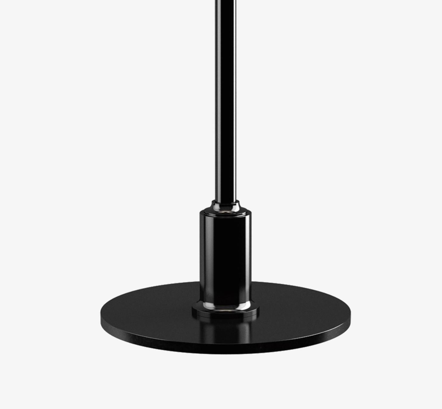Danish Poul Henningsen PH 3½-2½ Glass Table in Black for Louis Poulsen For Sale