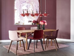 Colgante PH 3½-3 de Poul Henningsen para Louis Poulsen en rojo