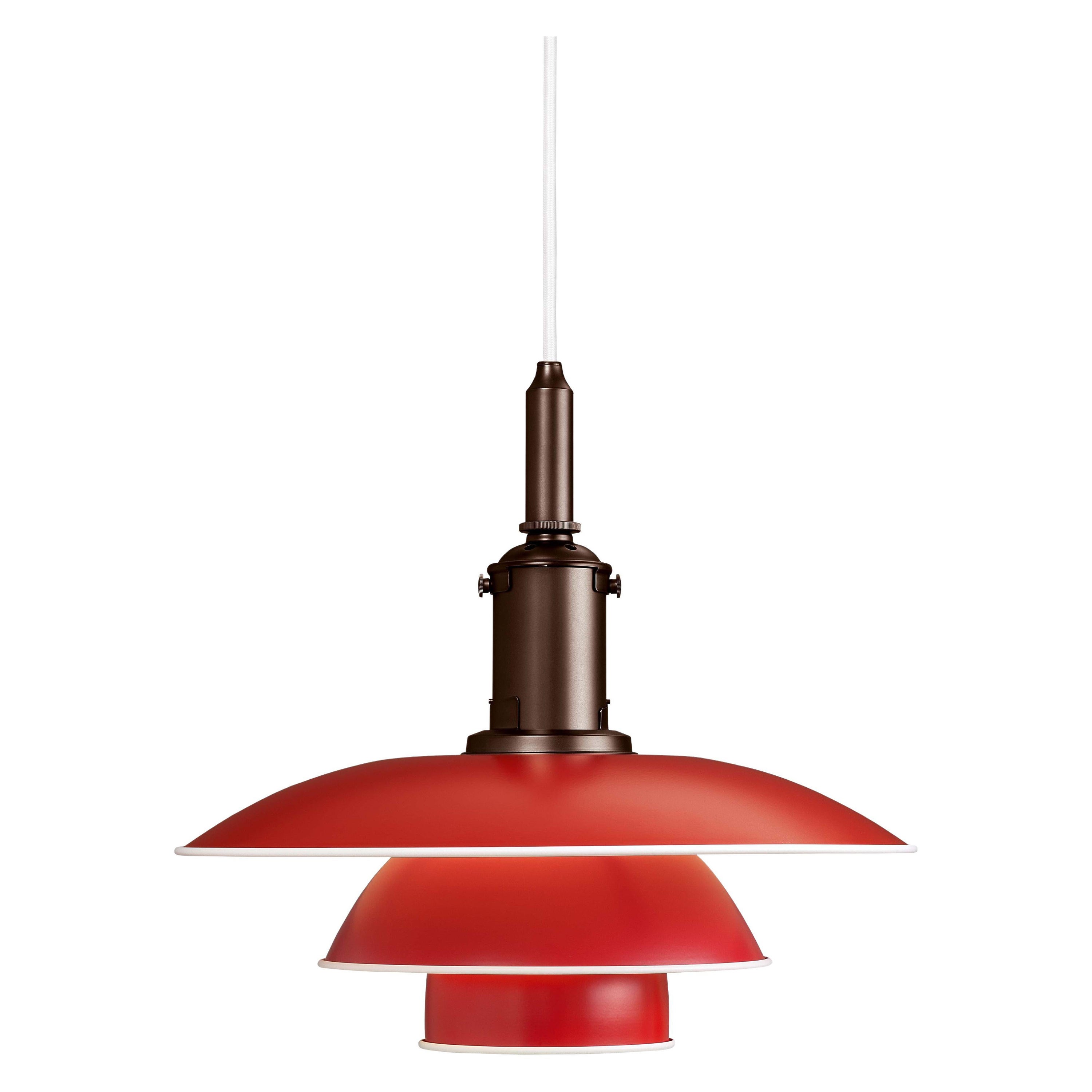 Poul Henningsen PH 3½-3 Ciondolo per Louis Poulsen in rosso