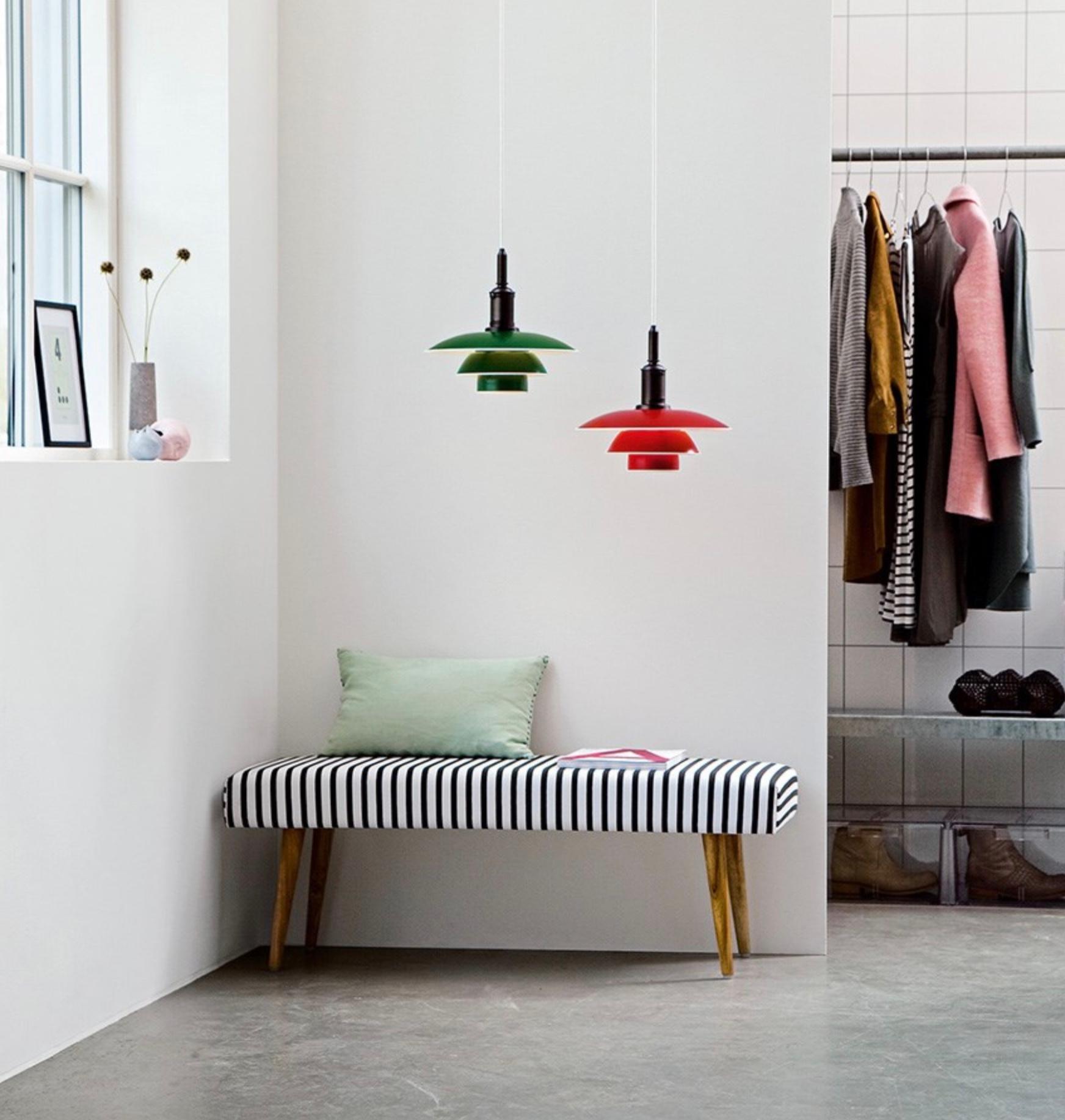 Poul Henningsen PH 3½-3 Pendant in Red for Louis Poulsen In New Condition For Sale In Tilburg, NL